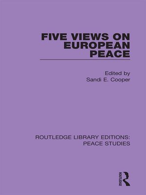 cover image of Five Views on European Peace